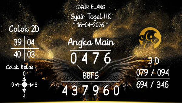 SYAIR ELANG - Syair Togel HK