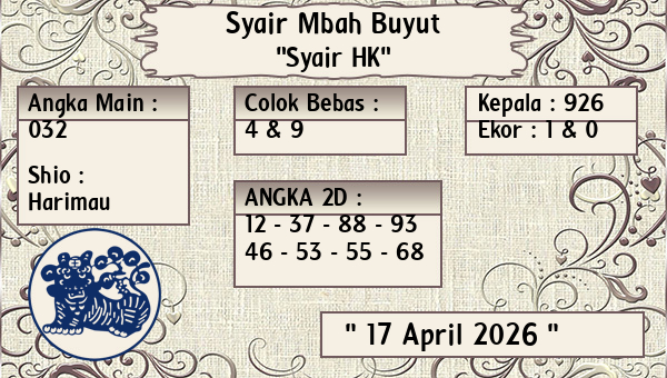 Syair Mbah Buyut - Syair HK