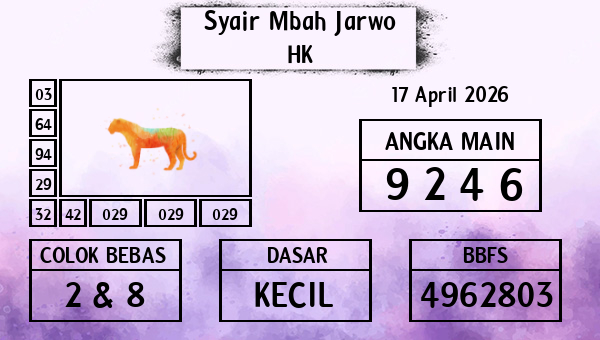 Syair Mbah Jarwo - HK