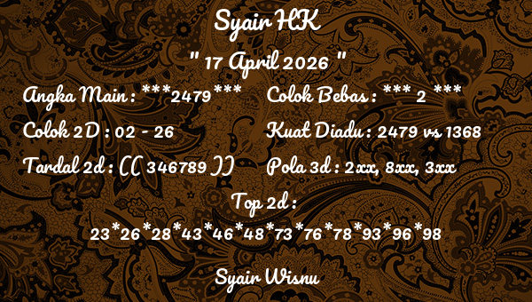 Syair Wisnu - Syair HK